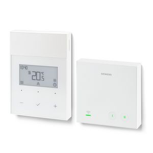 Klokthermostaat RDL211RF.ST draadloos 2x aan/uit v. verwarm/koel of 3-punts batterijgevoed 2x ingangen met ontvanger