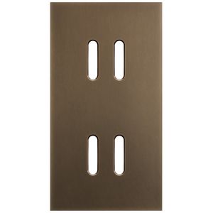 2-voudige afdekplaat Verticaal 71mm centerafstand voor tweevoudig