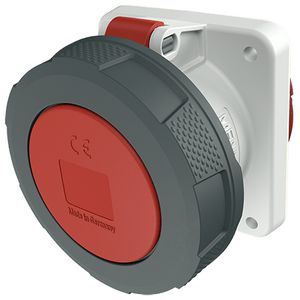 Inbouwwandcontactdoos 63A 3-polig  9H 400V IP67