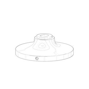 Rozet 78x25,5mm Champagne (22kt Goud)