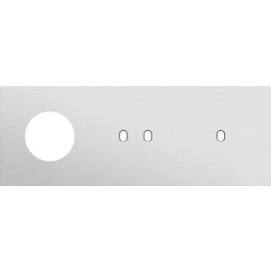 Afdekplaat 3-voud horiz. 71mm centerafst. 155-57717