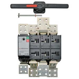 Hoofdschakelaar 3150A 3P bodemmontage met as/hendel