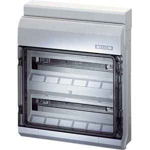 au. beh. KV IP65 36 modul 2x18 Invoer M20/25/32 N+PE klem