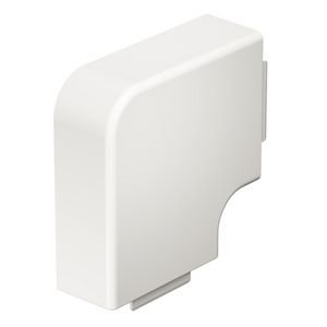 Deksel platte hoek 40x90mm polyvinylchlorid puur wit VVE=2