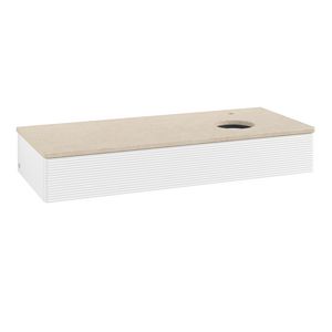 Wastafelonderkast Antao 1200x190x500mm White Matt Lacquer K12153MT