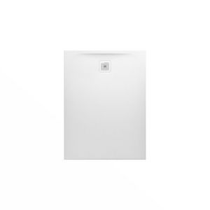 Douchevloer 1200x1000mm vierkant wit Marbond composiet afvoer aan korte zijde