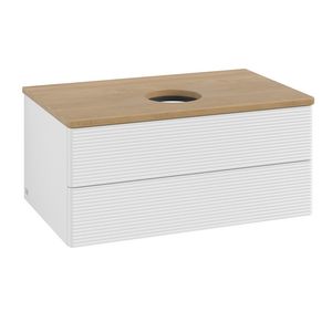Wastafelonderkast Antao 800x360x500mm G.White.L L19111GF
