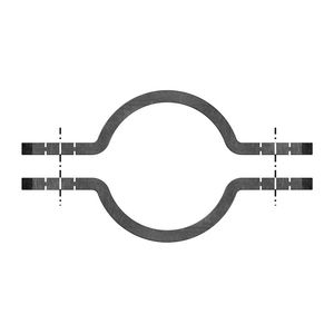 KB beugel 220 blank (1 schaaldeel)