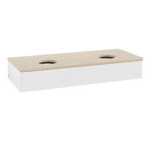 Wastafelonderkast Antao 1200x190x500mm White Matt Lacquer K13013MT