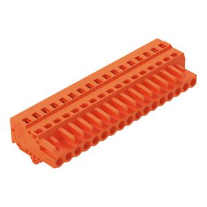 1-draads FE steker 2,5 mm² oranje 231-317/008-000 VVE=25