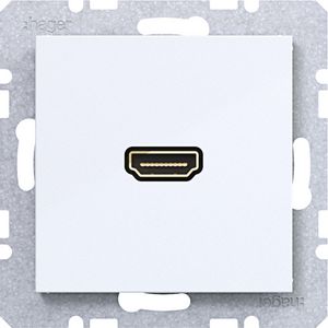 HDMI-contactdoos A.x/C.x lichtwit glanzend
