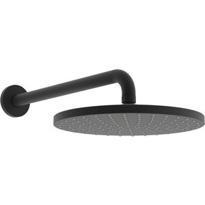 Regendouche, d 250 mm, Brass/Plastic, Mat zwart