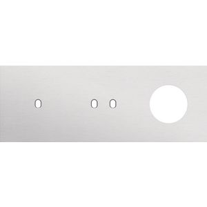 Afdekplaat 3-voud horiz. 71mm centerafst. 155-57718