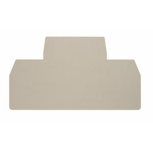 Afsluit- eindplaat (terminal) h:75mm b:2mm V- VVE=20