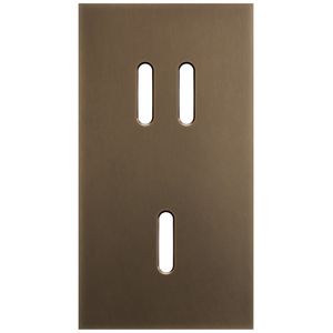 2-voudige afdekplaat Verticaal 71mm centerafstand voor een tweevo