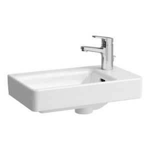 Fontein 480x280mm 1 kr.gat asymetrisch rechts lcc-wit