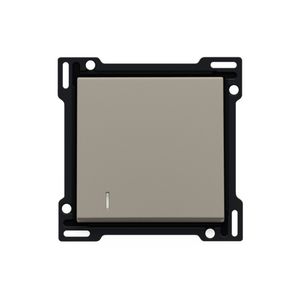 Afwerkingsset lens enkelvoudige schakelaar/knop bronz