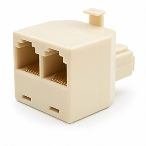 Doos a 5st. Modulair T-stuk 1x Male - 2x Female RJ11 Recht