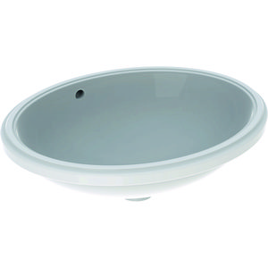VariForm onderbouwwastafel ovaal 50x46cm met overloop wit