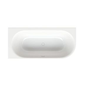 Ligbad staal geglazuurd duo BetteLux Oval IV Silhouette 175x80cm wit AS antislip Sense