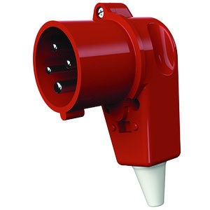 Haakse contactstop 16A 4-polig  6H 400V IP44
