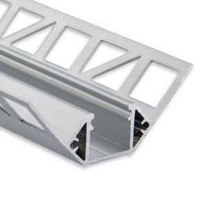 LED tegel profiel FP8n binnenhoek L=2mtr. LED strips max. 14mm