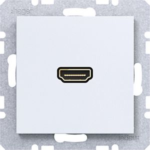 HDMI-contactdoos A.x/C.x lichtwit mat
