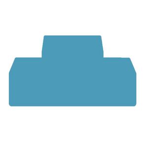 Afsluit- eindplaat bl. h:75mm b:2mm V-0 Wem VVE=20