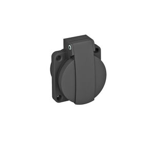 Paneel stopcontact 0gr 1-voudig beschermd deksel 50x61mm
