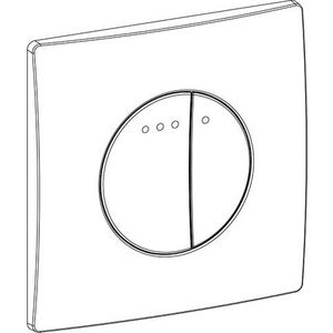 Quadro Bedieningspaneel Enyo toilet DF glanschroom