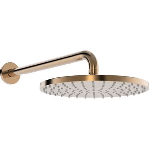 Regendouche d 250 mm Wandmontage Geborsteld brons diam.250