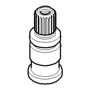 Aansluiting Spindel 12x28mm Platina