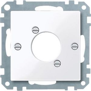 Centraalplaat voor XLR audiostekker Actief wit Systeem M