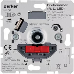 LED-draaidimmer 3-100 W (LED R L) met soft-klik