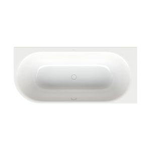 Ligbad staal geglazuurd duo BetteLux Oval V Silhouette 185x85cm wit AS antislip Sense