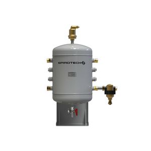 Buffervat SPIROSTORE rvs 30ltr. incl. snelontluchter en vuilafscheider met magneet