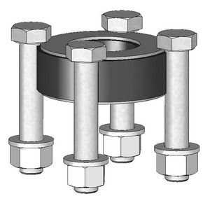 MB Flens tussenstuk 220mm UK&MK DN40x30