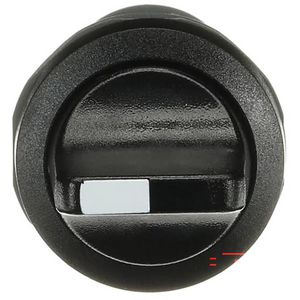 Keuzeschakelaar zwart 2 pos met 1NC 1SFA619200R1046