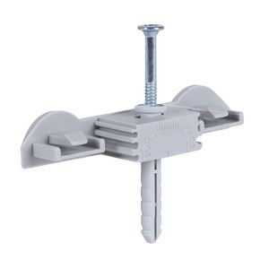Duo-wandplaat Starquick grijs HOH 50mm incl. slagplug