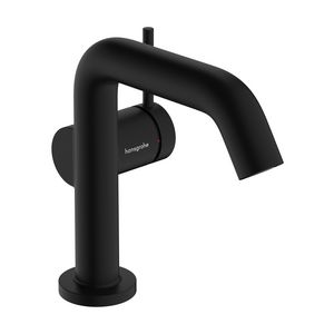 Tecturis S 1-hendel wastafelkraan 110 Fine CoolStart met afvoerplug mat zwart 73320670