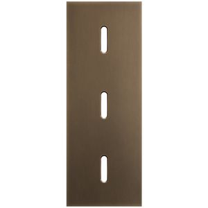 3-voudige afdekplaat Verticaal 71mm centerafstand voor drie enkel