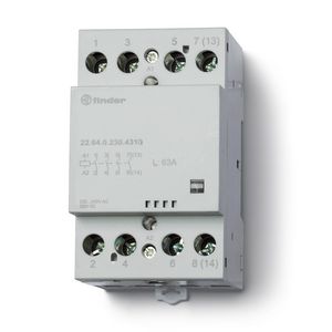 Magneetschakelaar 2 maakcontacten 2 verbreekcont. 63A 12VUC