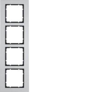 Afdekraam 4-v berker B.7 aluminium/antraciet