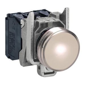 Signaallamp Rond Ø22mm IP65 BA9S 250V Wit