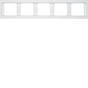 Afdekraam 5-v hor. berker K.1 polar wit glans