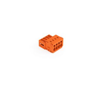 1-draads male steker 1,5mm² oranje 734-334 VVE=100