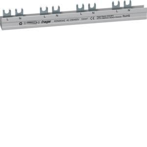 Kamrail 12 mod 2P 10mm² met 1 mod tussenruimte voor ARFxxxx