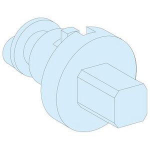 INZETSTUK COMBINATIE MAN VIERKANT 7MM G
