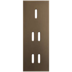 3-voudige afdekplaat Verticaal 71mm centerafstand voor een enkelv