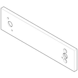 Rozet v. douchegarn 240x60x9mm Champagne gebors. (22kt Goud)